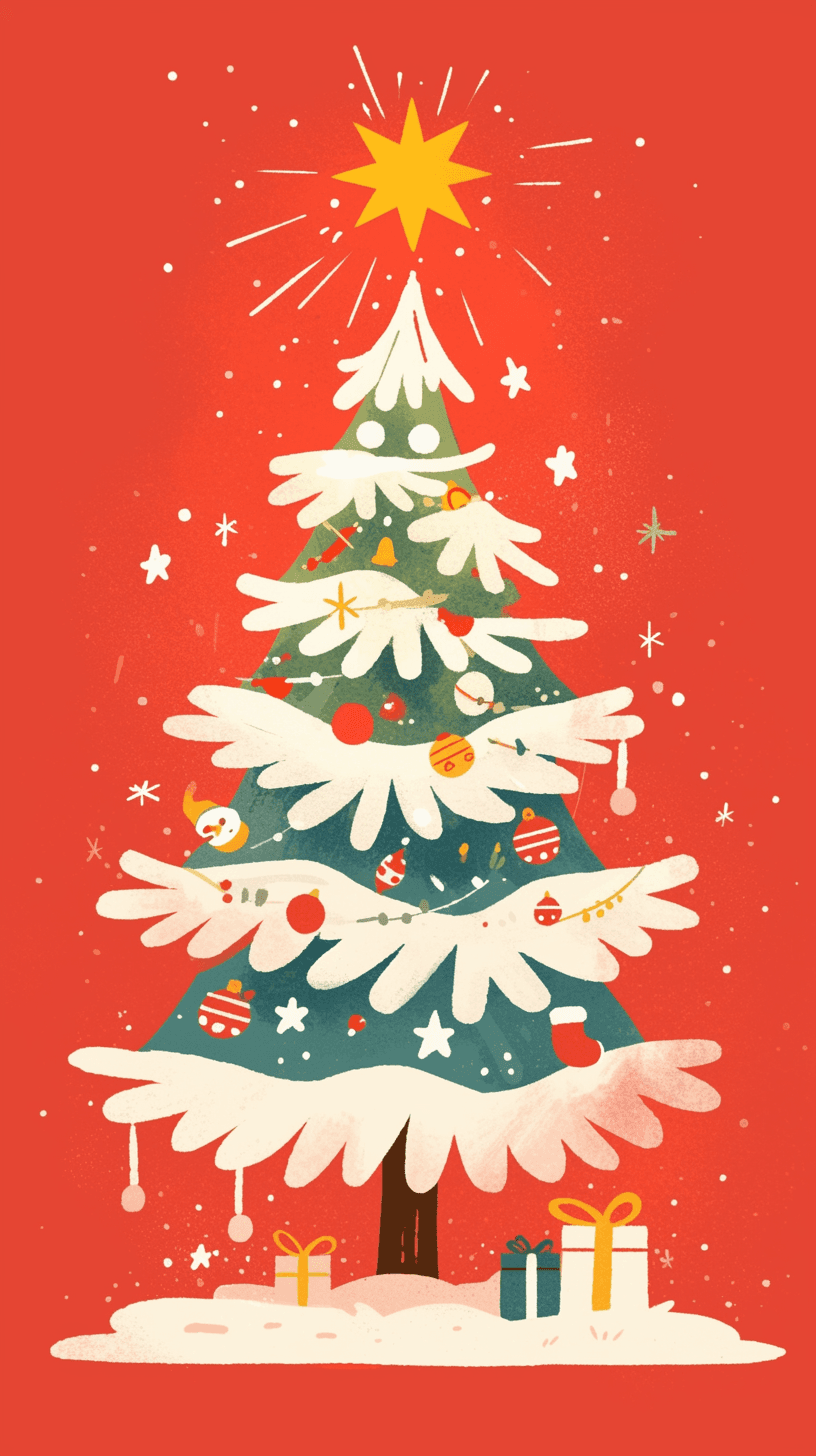 Christmas Tree 039 original repeating artwork