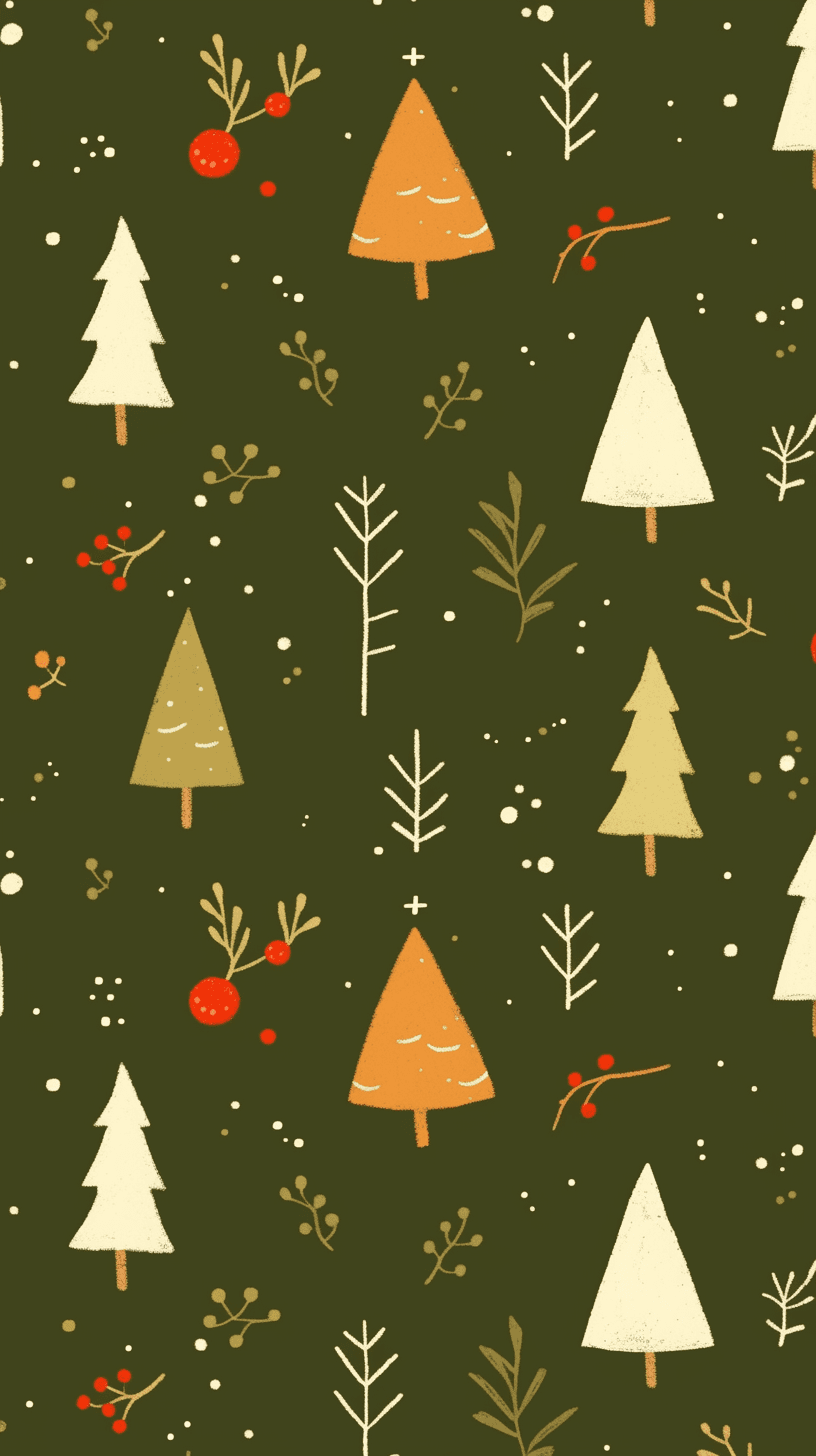 Christmas Tree 375 original repeating artwork