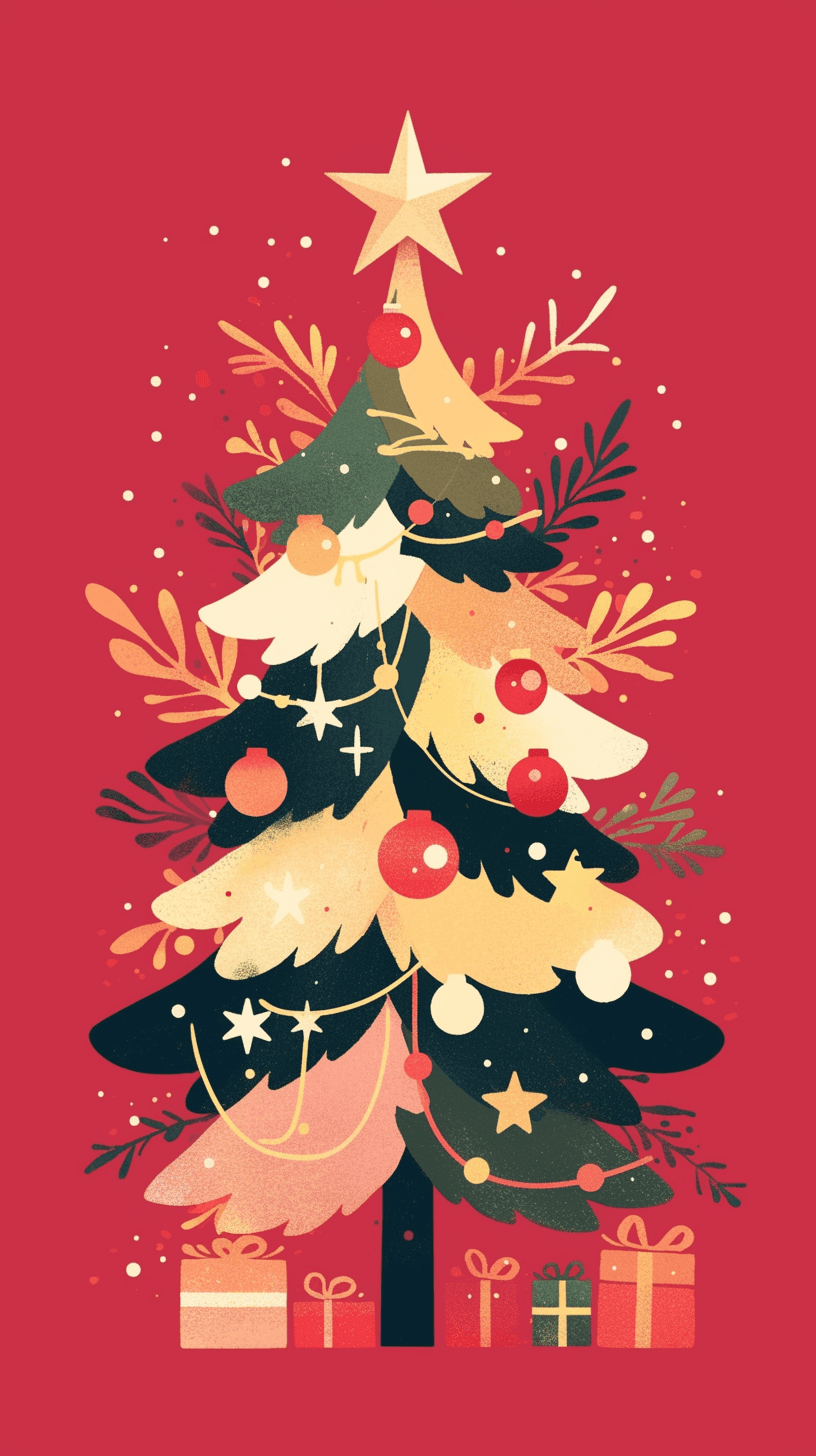 Christmas Tree 219 original repeating artwork