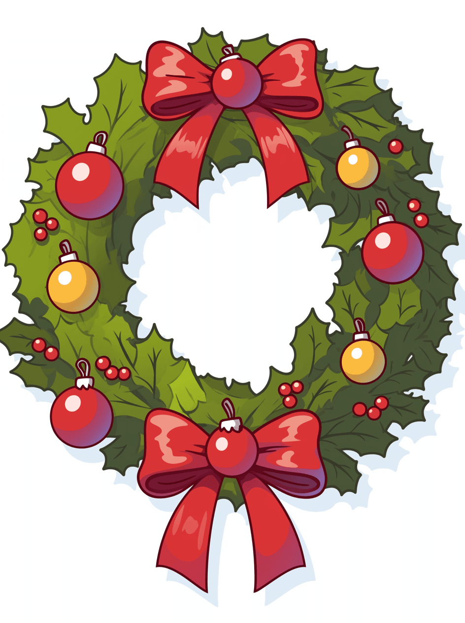 Christmas Wreath 040 original repeating artwork