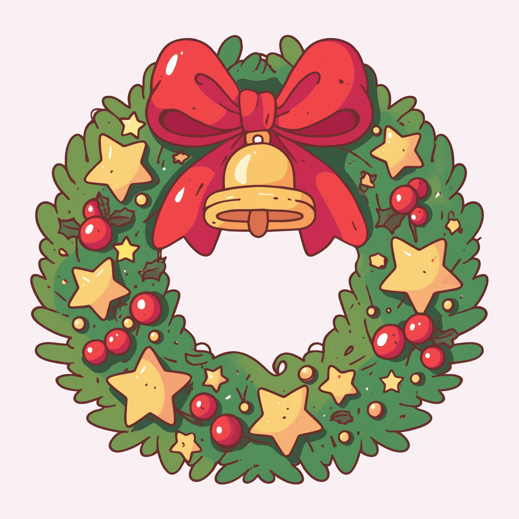 Christmas Wreath 012 original repeating artwork