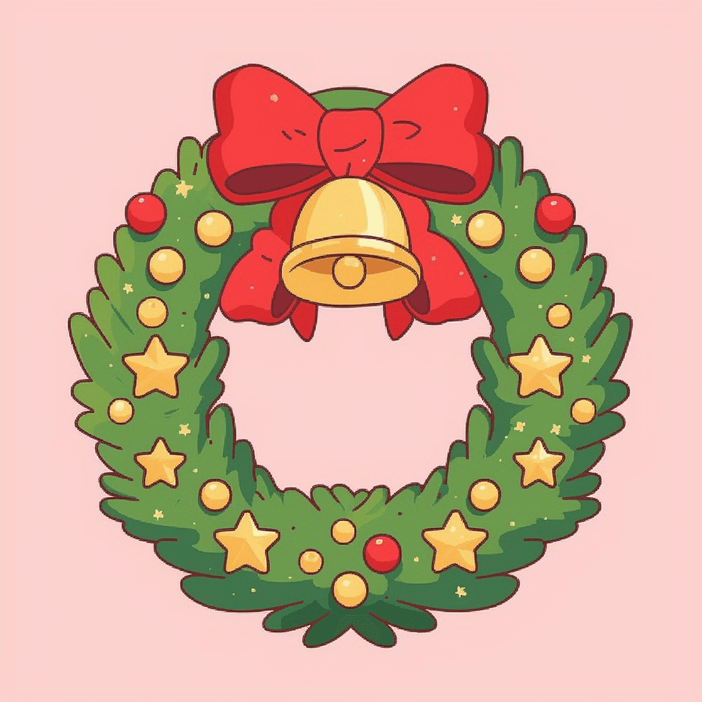 Christmas Wreath 071 original repeating artwork