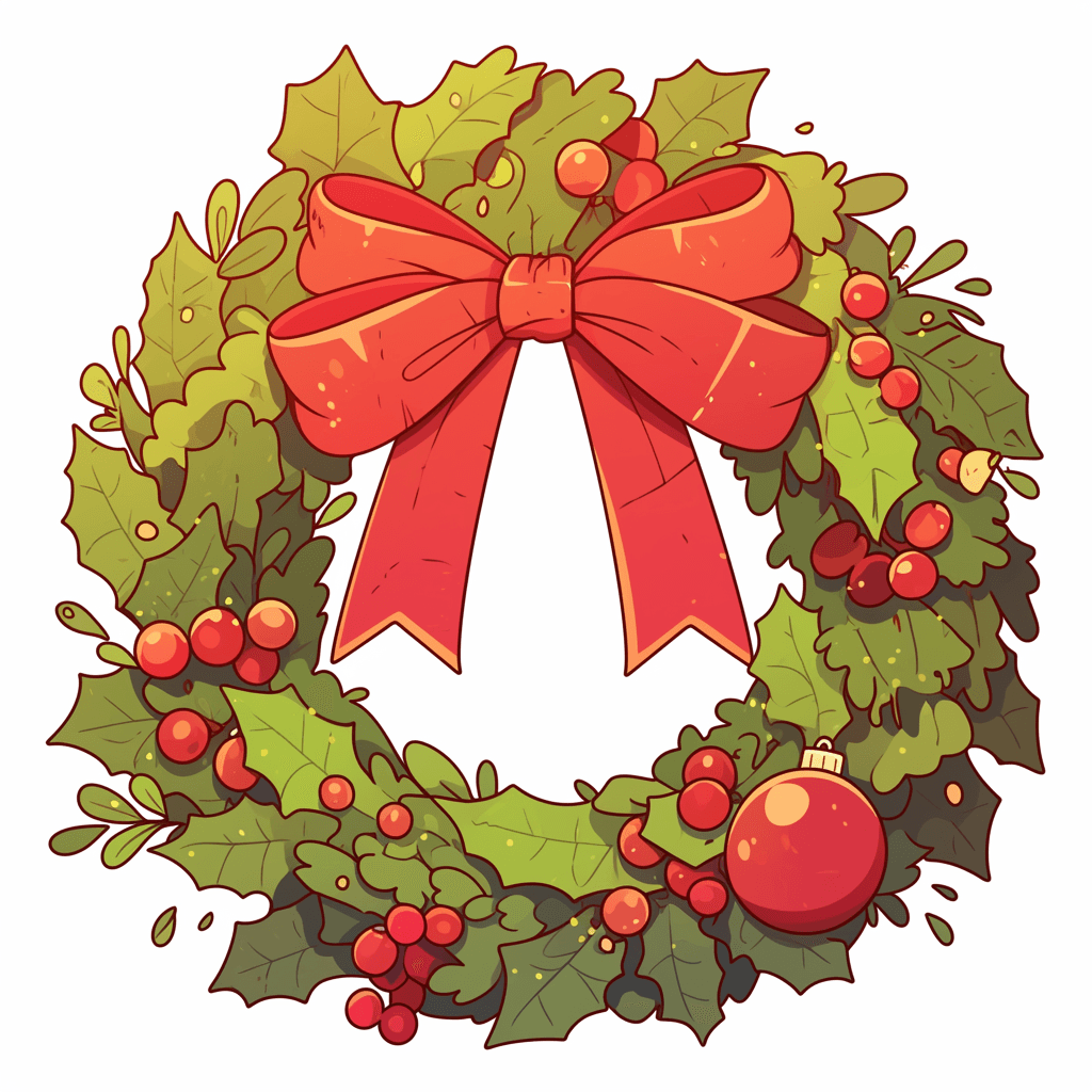 Christmas Wreath 036 original repeating artwork