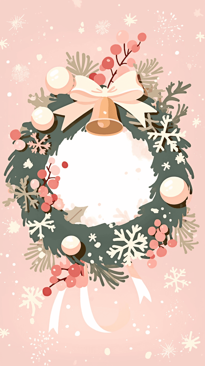 Christmas Wreath 035 original repeating artwork