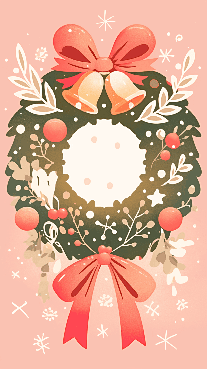 Christmas Wreath Jam original repeating artwork