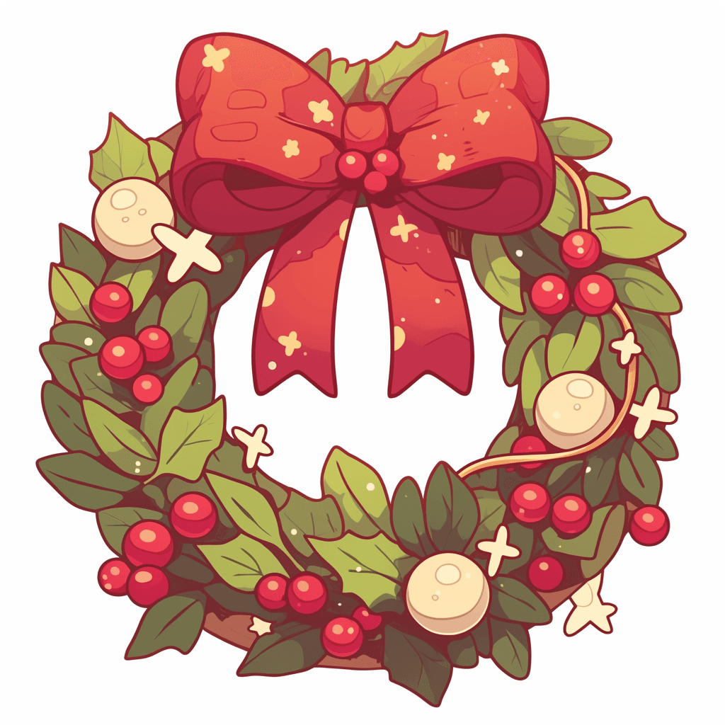 Christmas Wreath 086 original repeating artwork