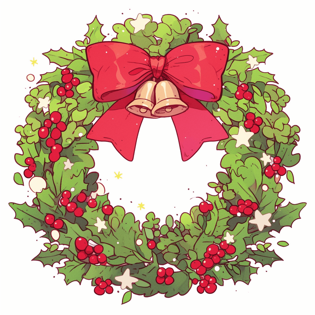 Christmas Wreath 126 original repeating artwork