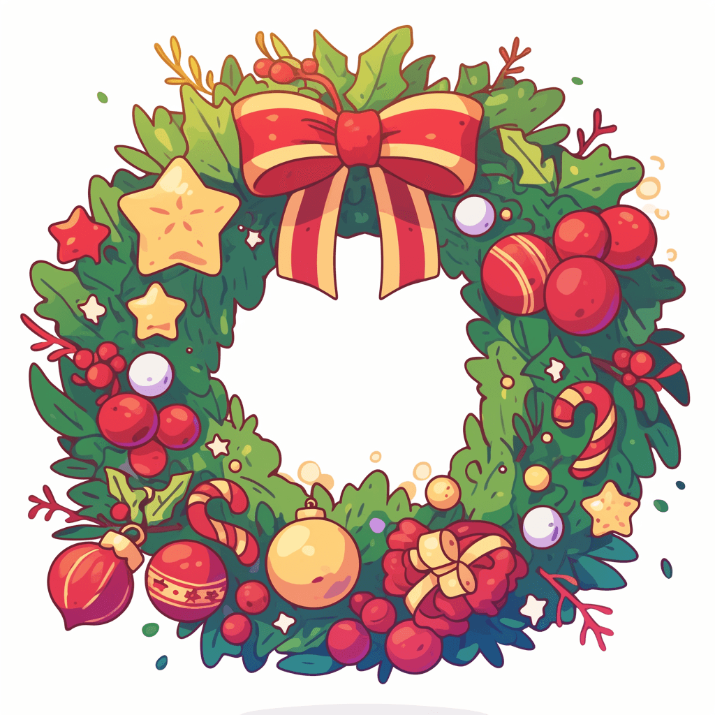 Christmas Wreath 156 original repeating artwork