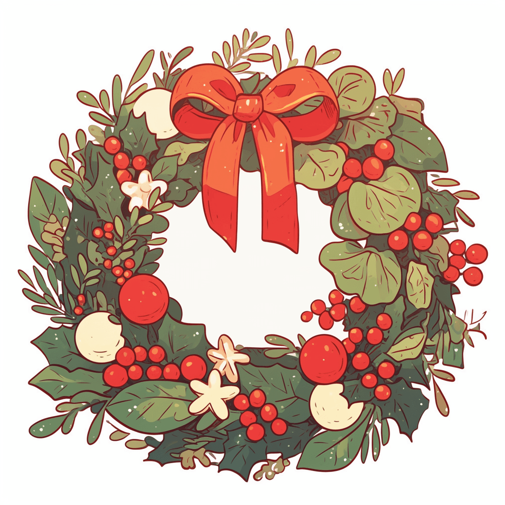 Christmas Wreath 066 original repeating artwork