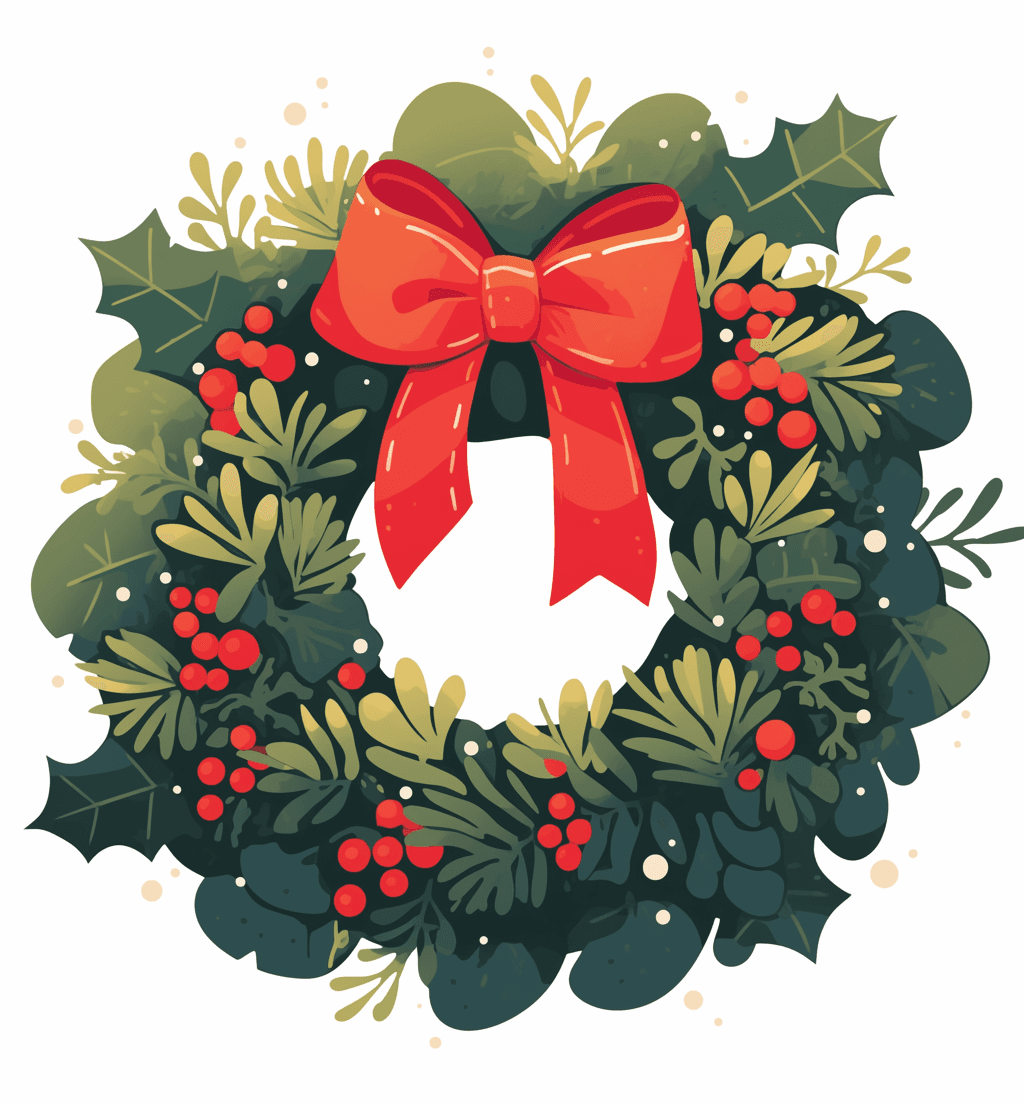Christmas Wreath 016 original repeating artwork