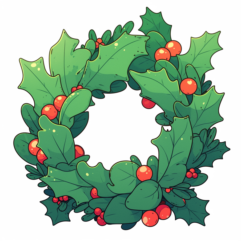 Christmas Wreath Club original repeating artwork