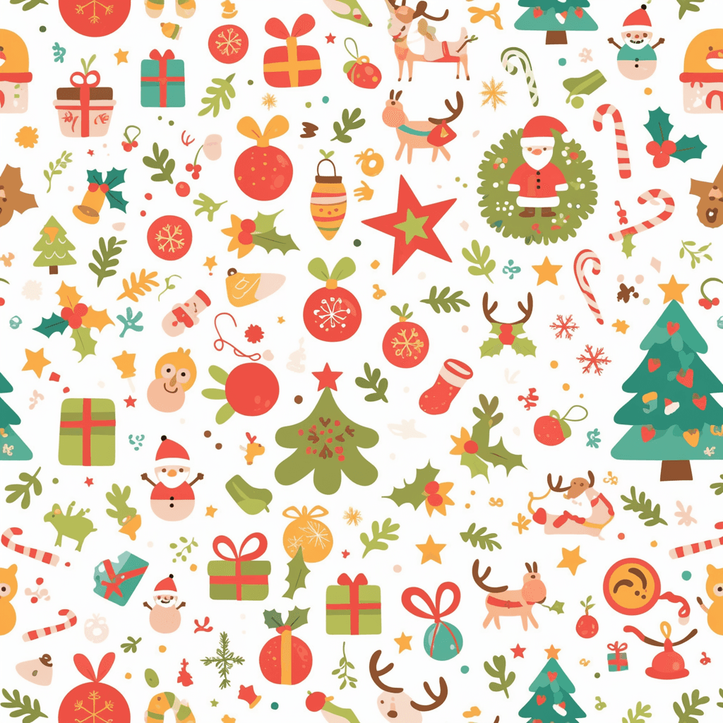 Christmas Design Rush original repeating artwork