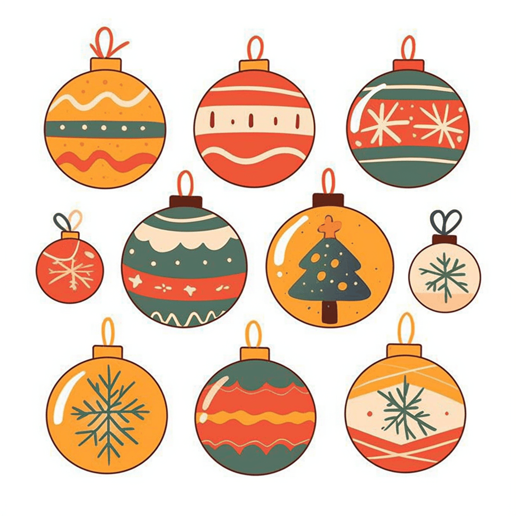 Christmas Ball Team original repeating artwork