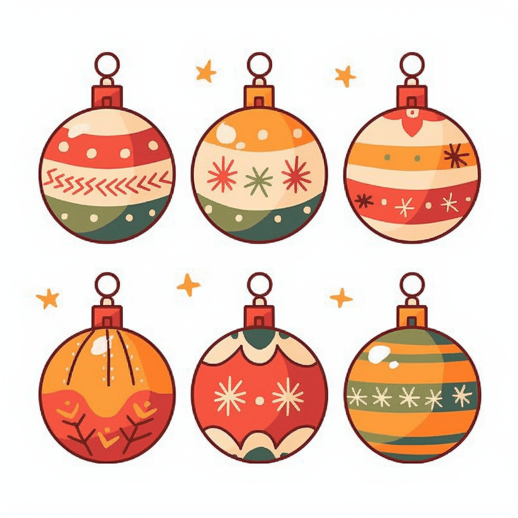 Christmas Ball Shade original repeating artwork