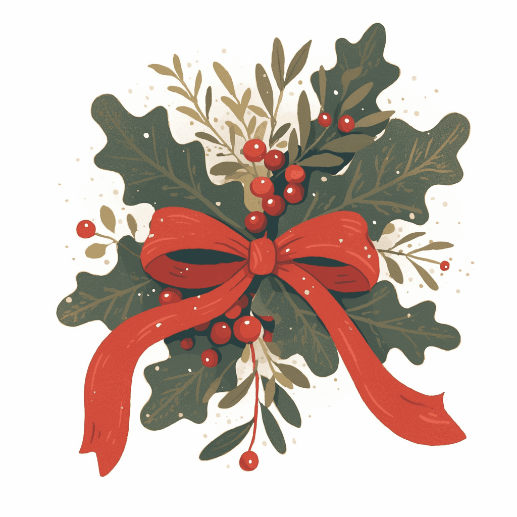 Christmas Blossom Club original repeating artwork