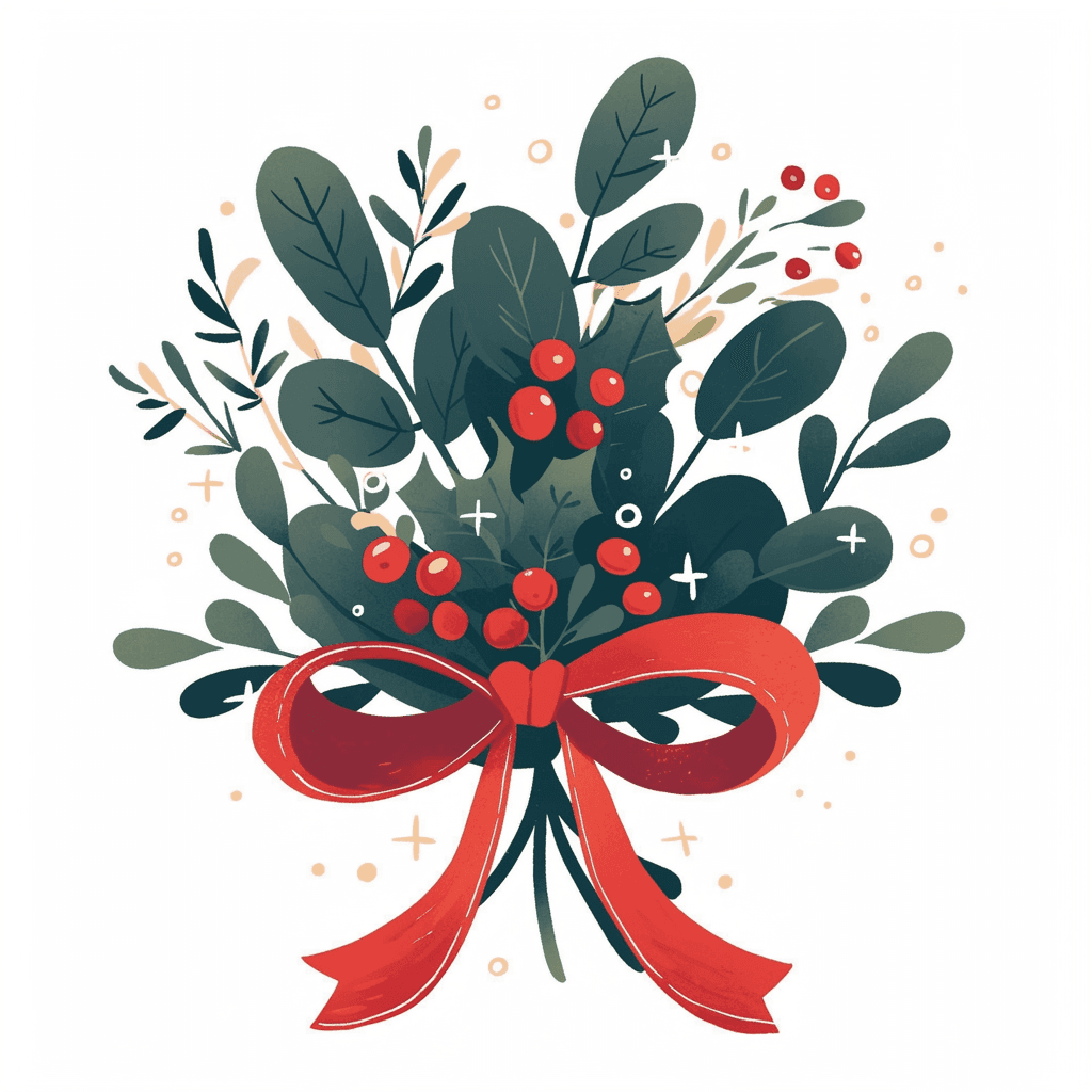 Christmas Blossom original repeating artwork