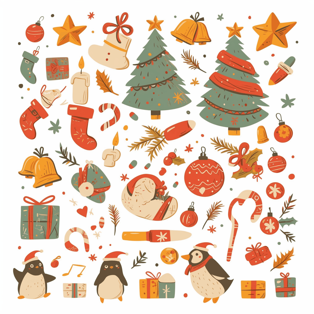 Christmas 635 original repeating artwork