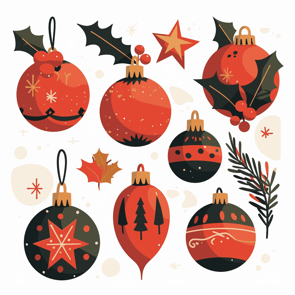 Christmas Club original repeating artwork