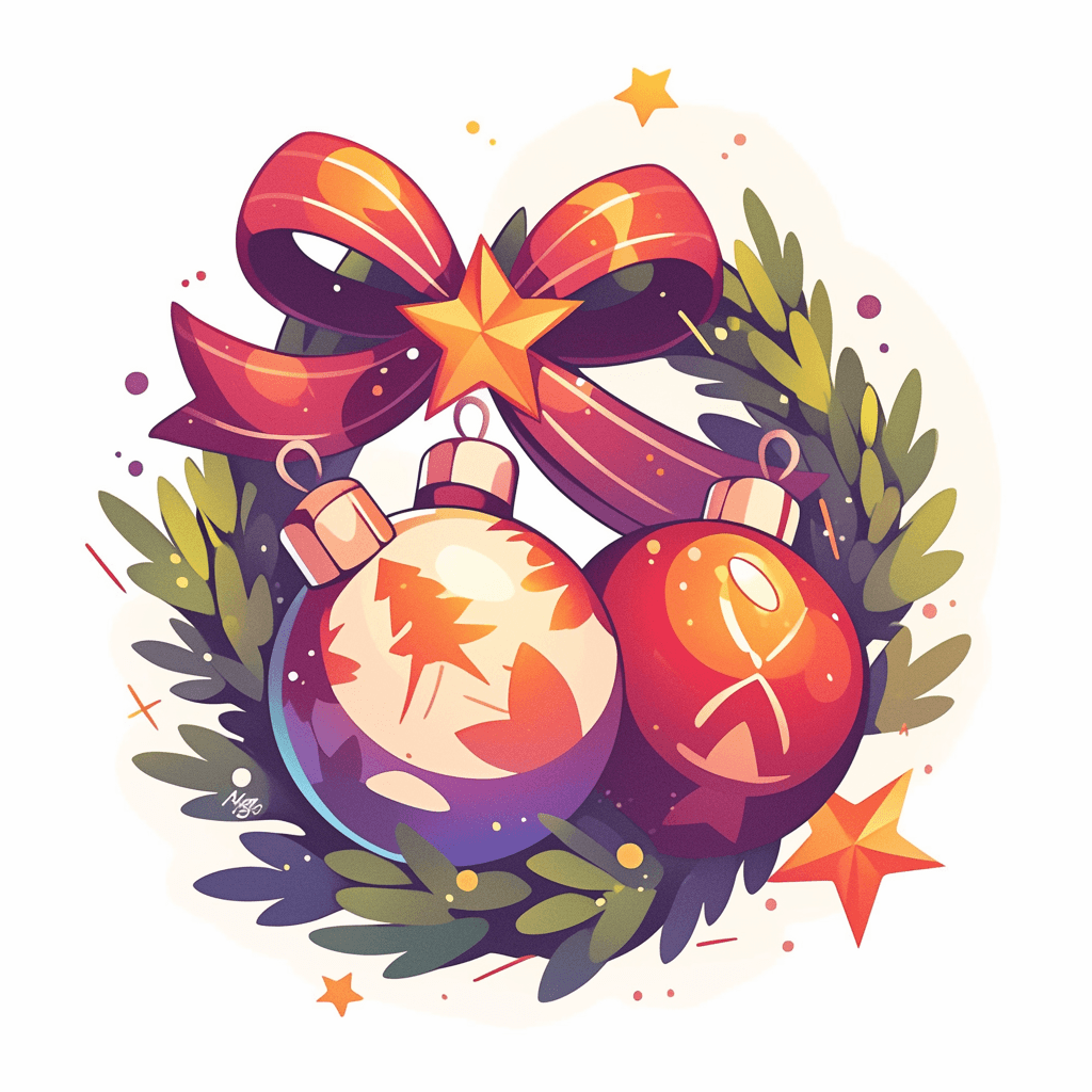 Christmas Evening original repeating artwork
