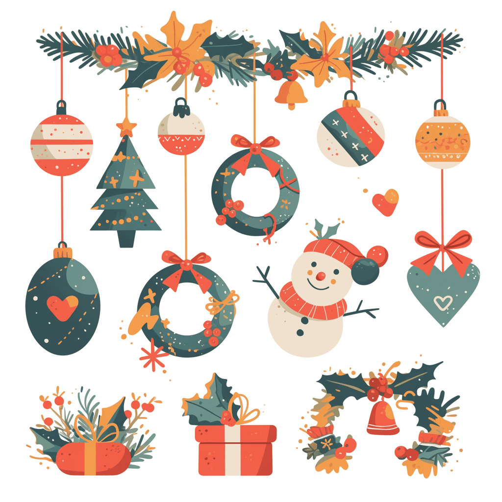 Christmas Roam original repeating artwork