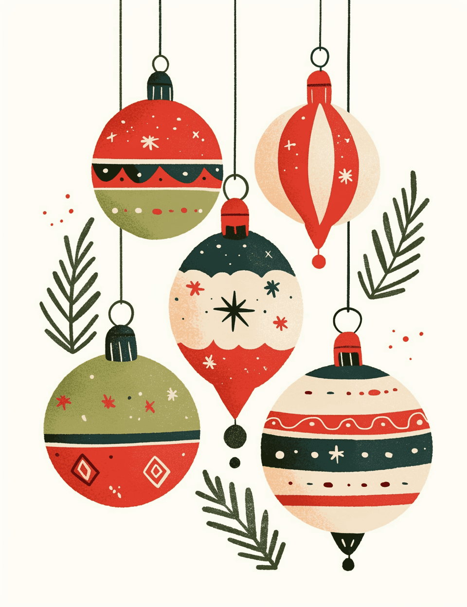 Christmas Subway original repeating artwork