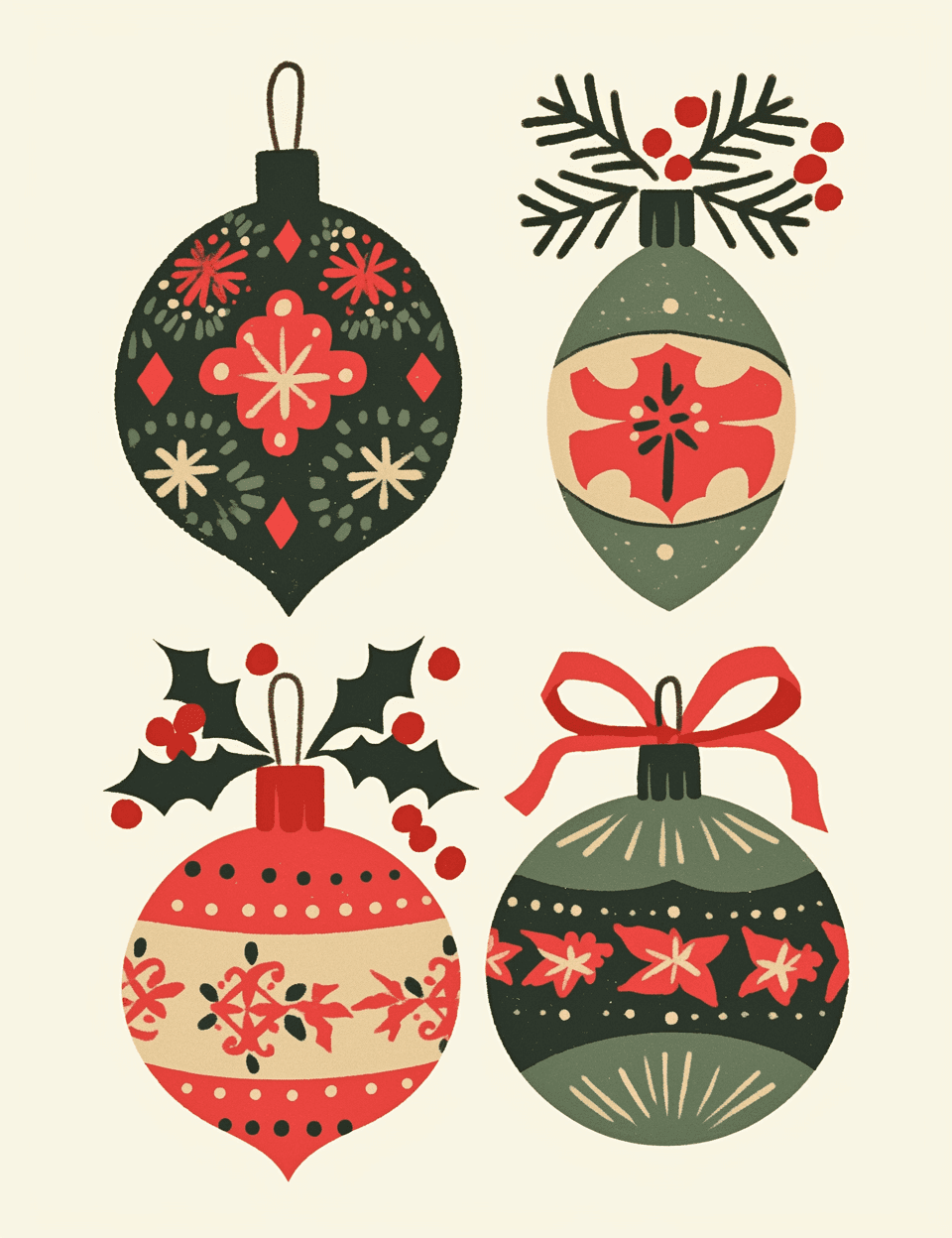Christmas Groove original repeating artwork
