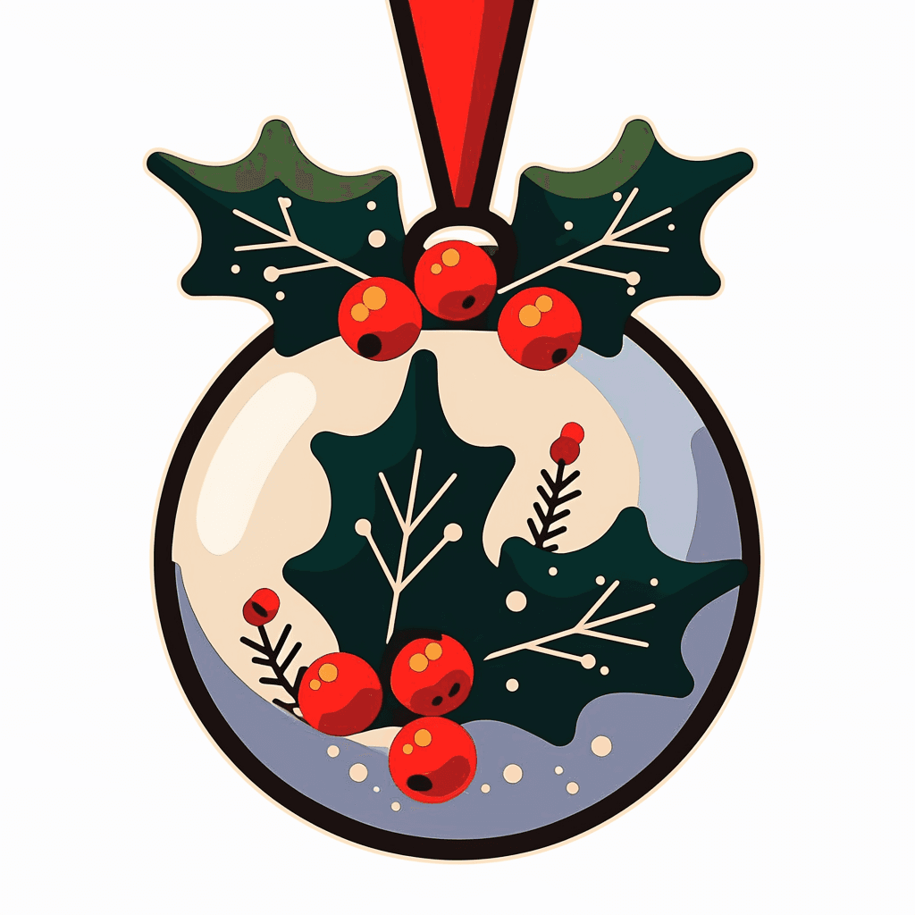 Christmas Dusk original repeating artwork