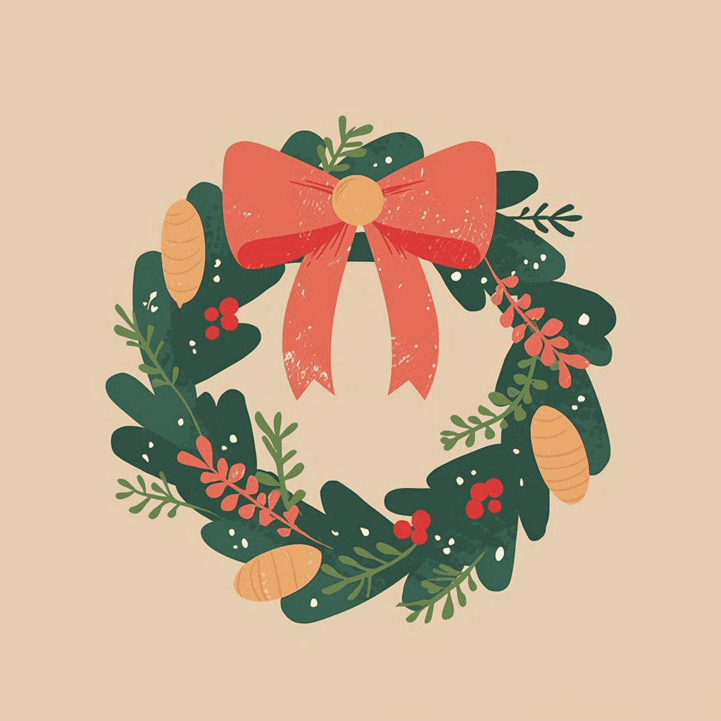 Christmas Winter original repeating artwork
