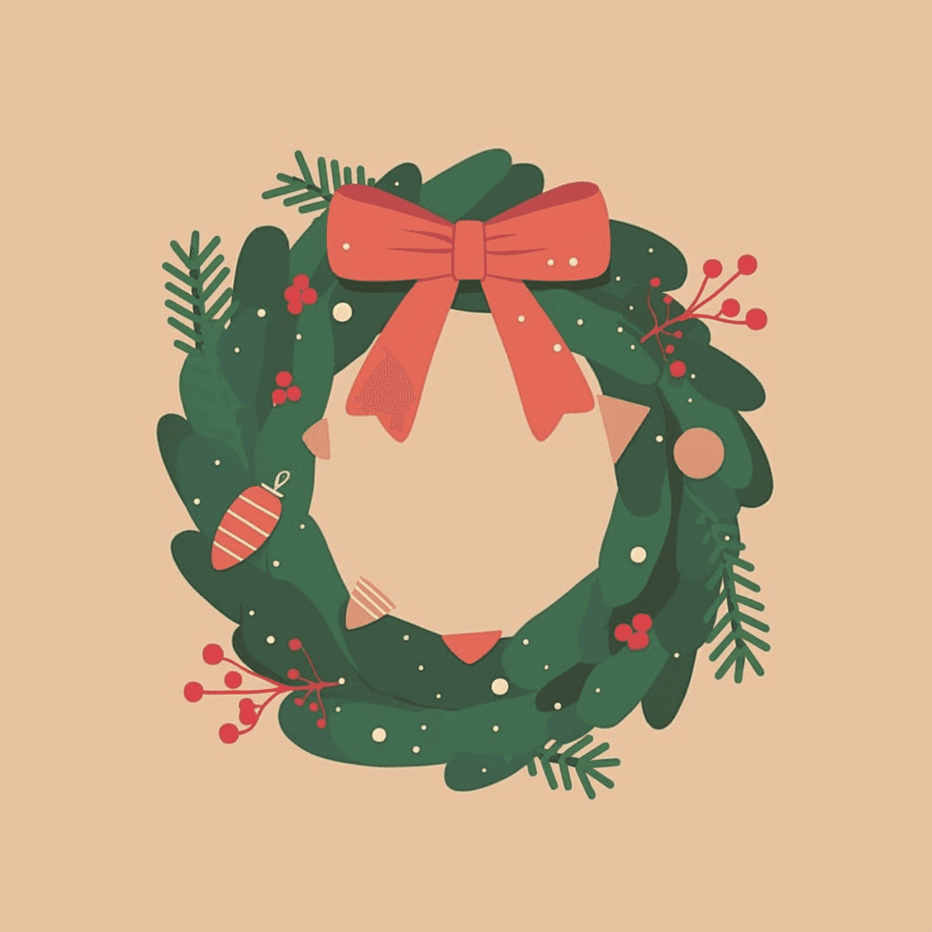 Christmas Corner original repeating artwork