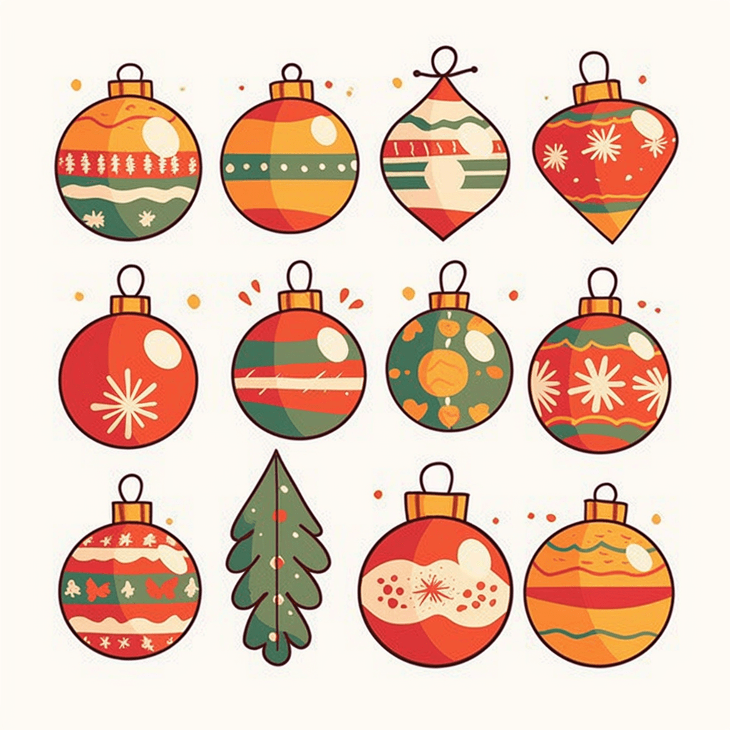 Christmas Ball Collective original repeating artwork