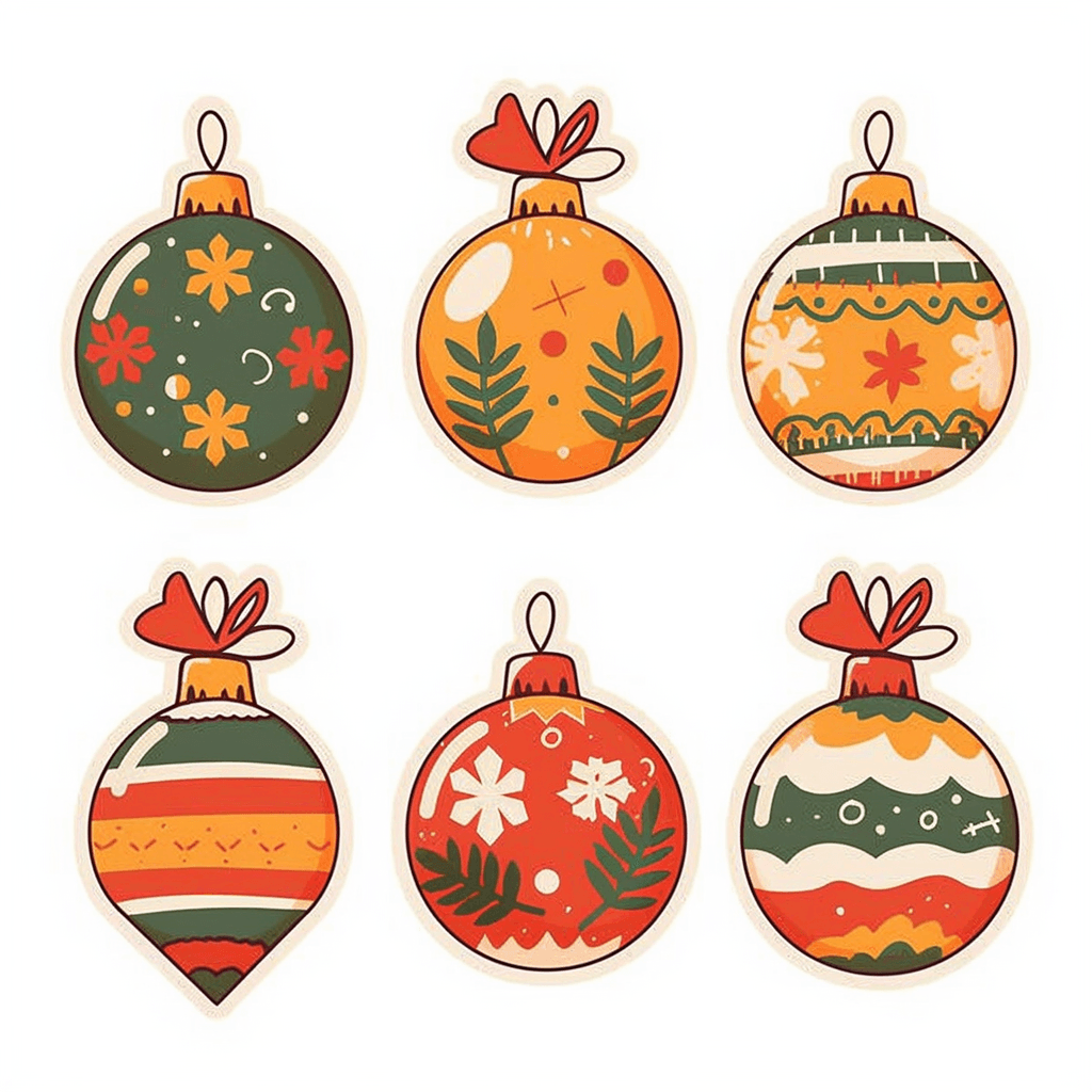 Christmas Ball Bloom original repeating artwork