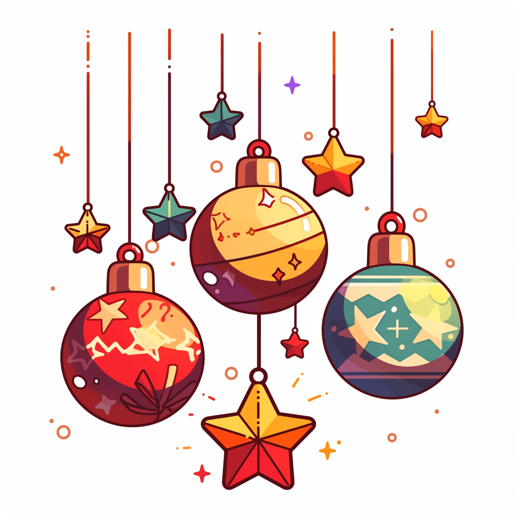 Christmas Ball Roam original repeating artwork