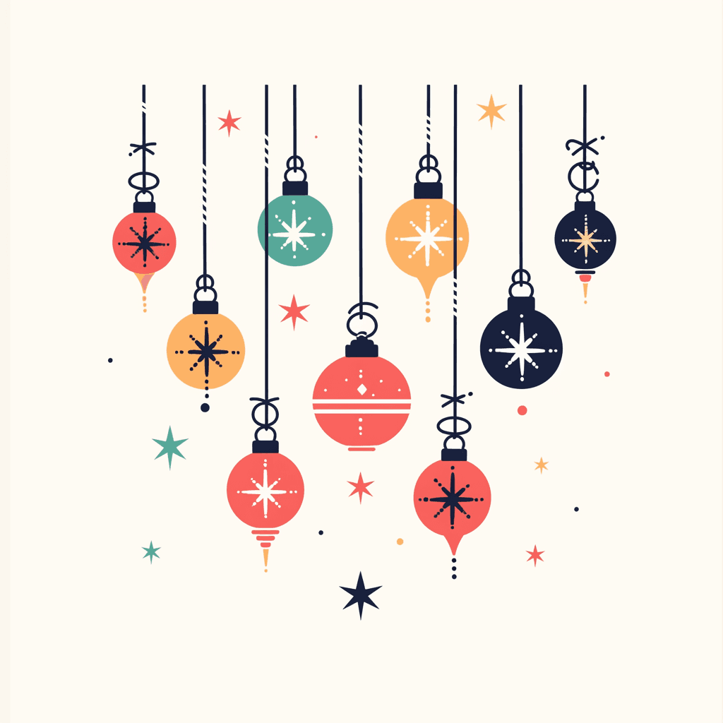 Christmas 123 original repeating artwork