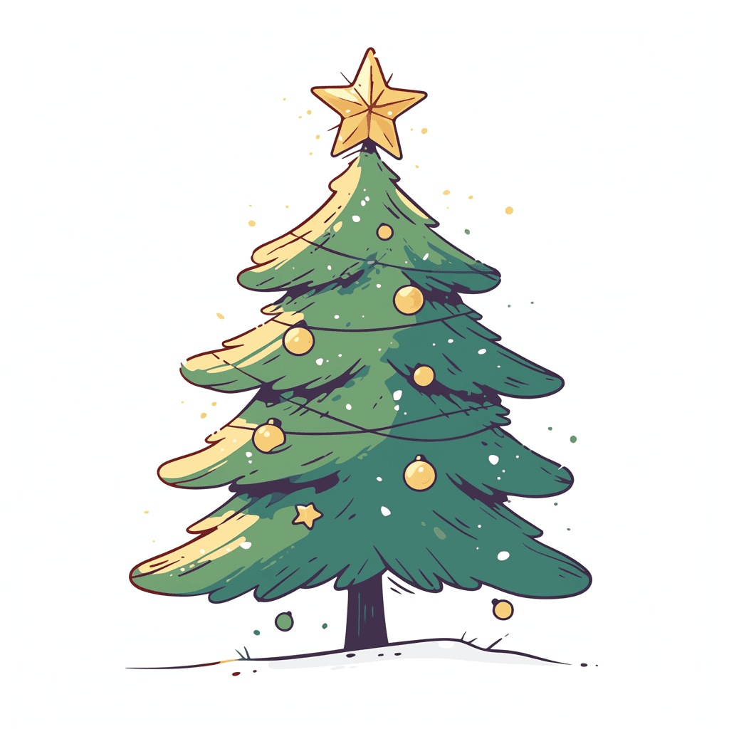 Christmas Tree Corner original repeating artwork