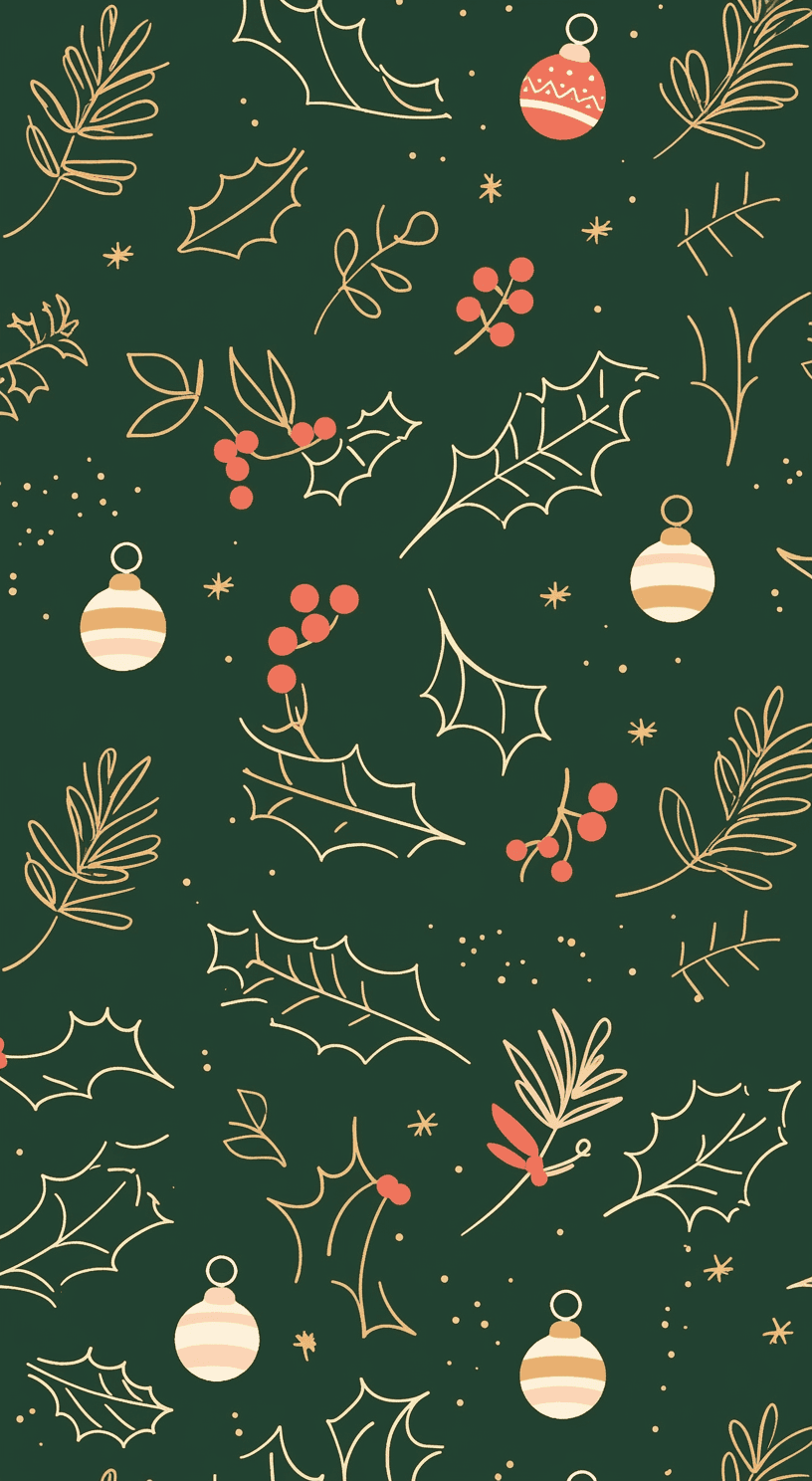 Christmas Design Bop original repeating artwork