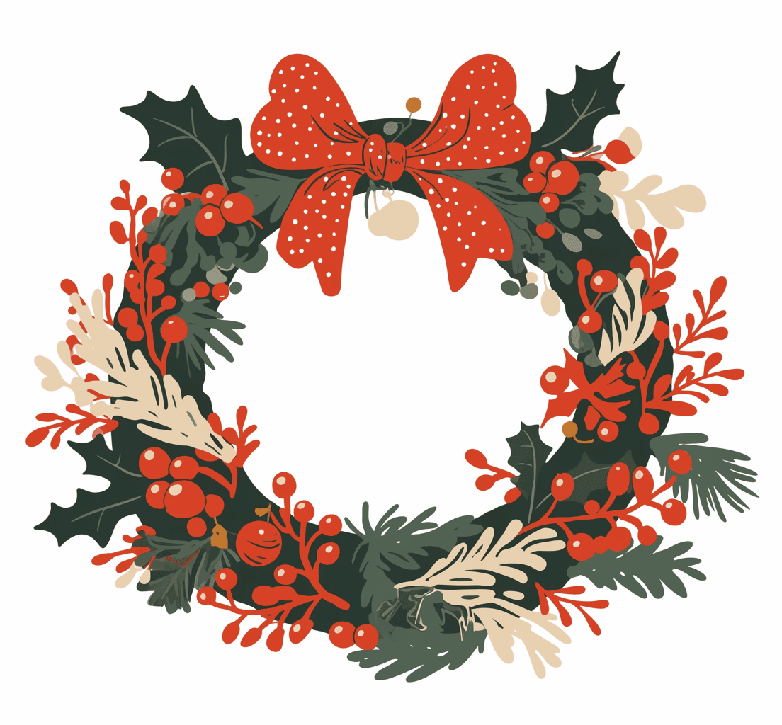 Christmas Wreath 239 original repeating artwork