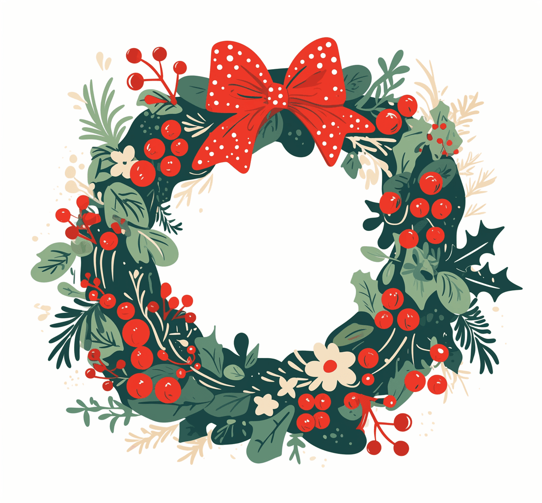 Christmas Wreath 019 original repeating artwork