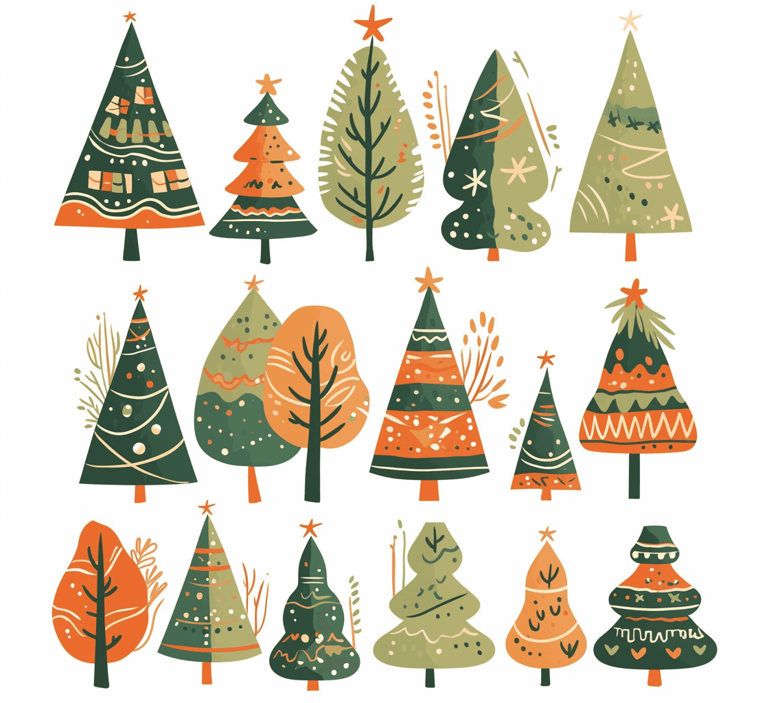 Christmas Tree 068 original repeating artwork