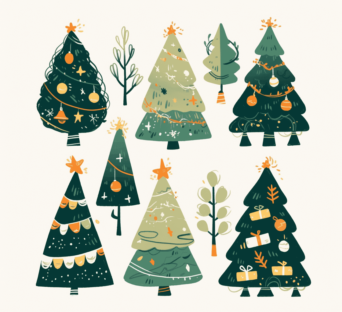 Christmas Tree 238 original repeating artwork