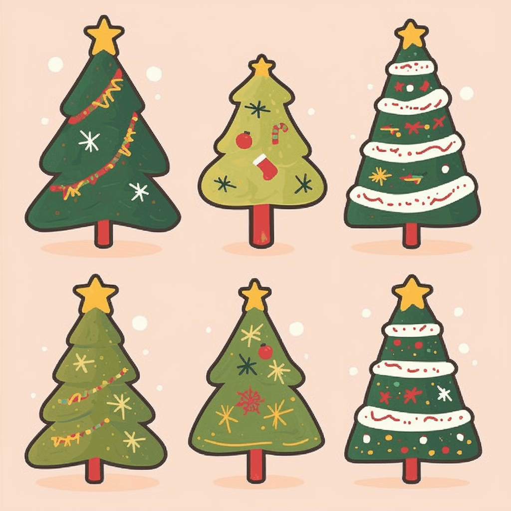 Christmas Tree 584 original repeating artwork