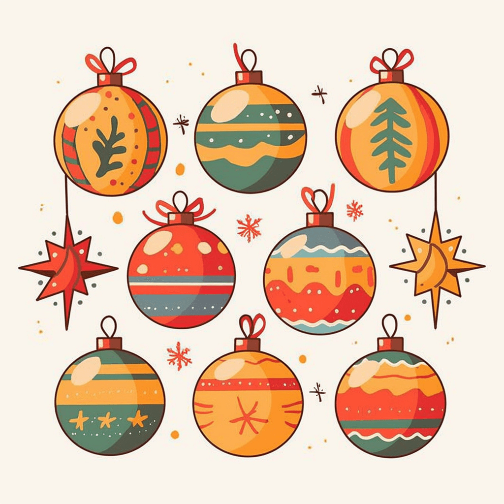 Christmas Ball Play original repeating artwork