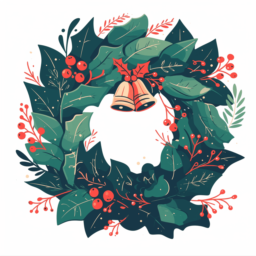 Christmas Wreath 118 original repeating artwork