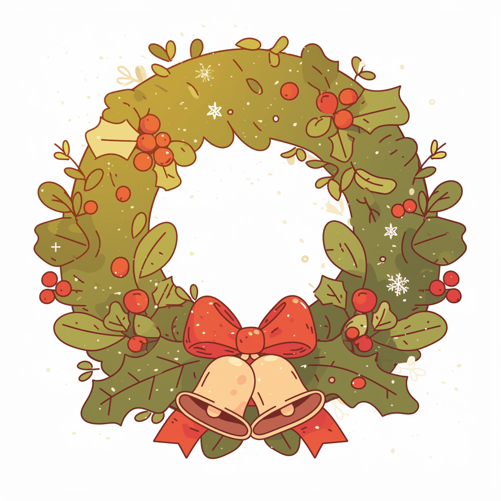 Christmas Wreath 207 original repeating artwork