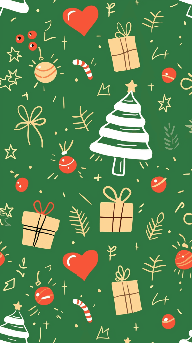 Christmas Tree 140 original repeating artwork