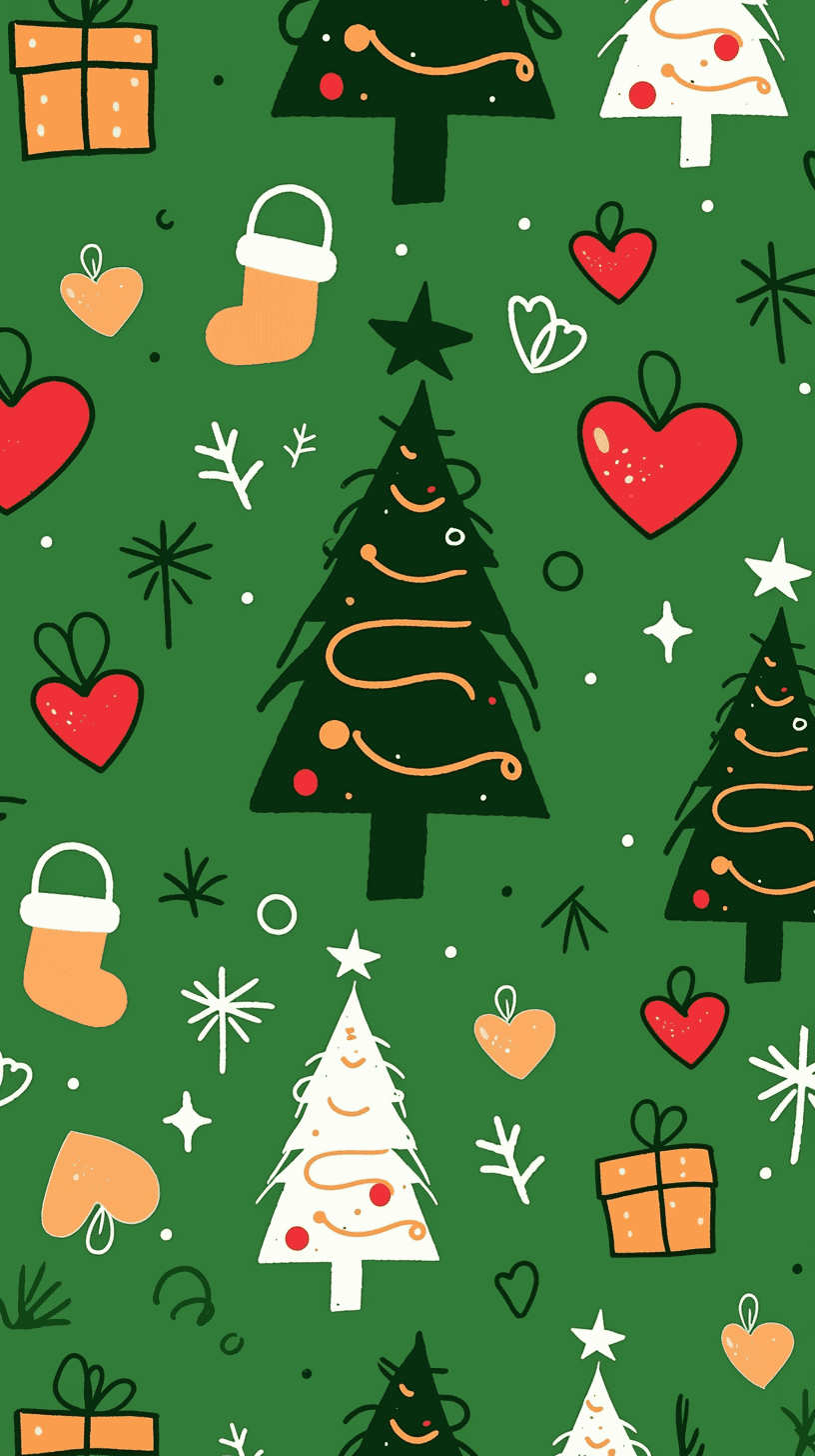 Christmas Tree 284 original repeating artwork