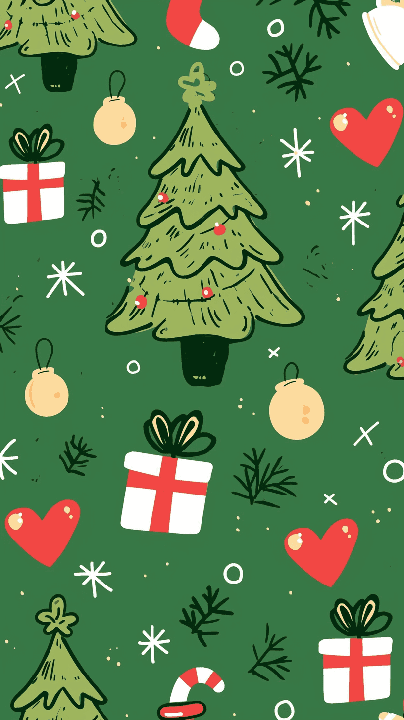 Christmas Tree 141 original repeating artwork