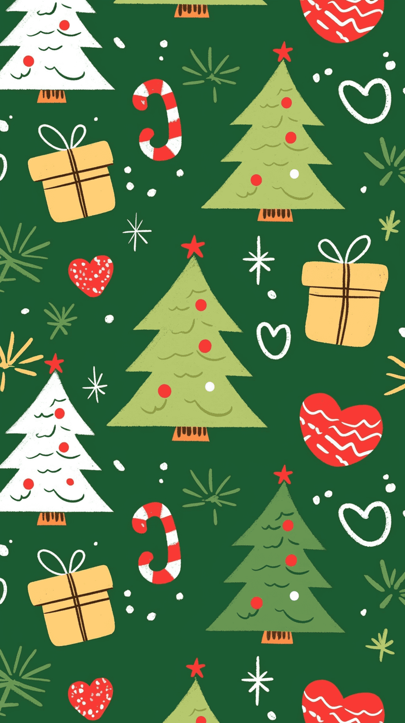Christmas Tree 138 original repeating artwork