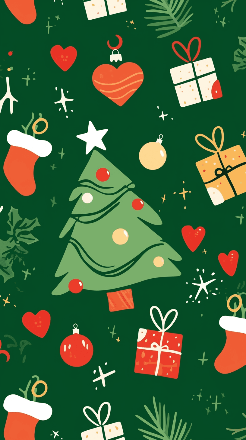 Christmas Tree 072 original repeating artwork