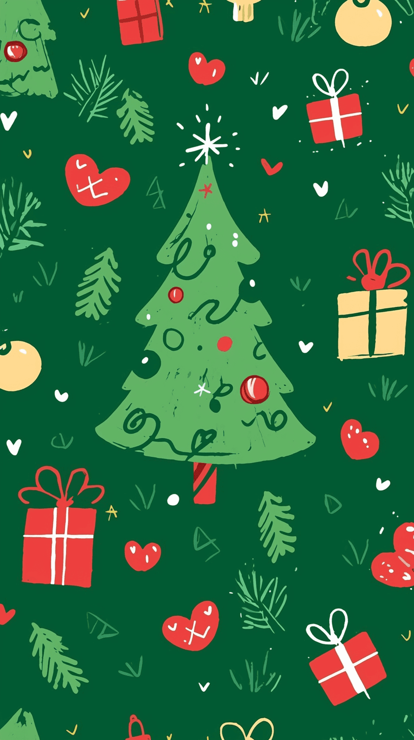 Christmas Christmas Tree 159 original repeating artwork
