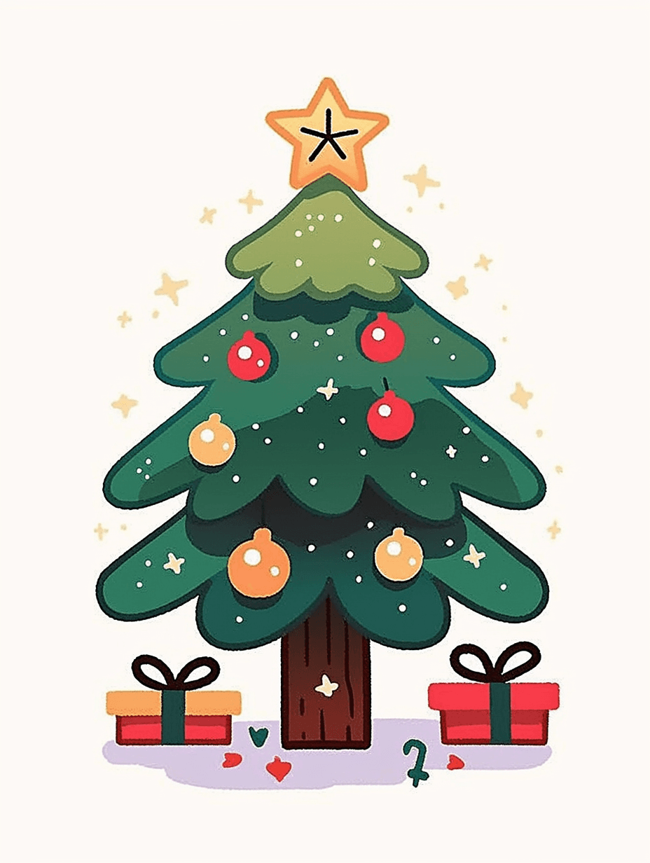 Christmas Tree 373 original repeating artwork